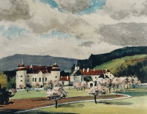 Weinzierl Castle near Wieselburg, c.1909