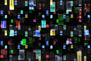 Glowing City Windows by Igor Shrayer