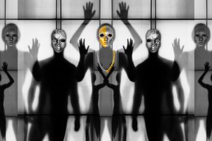 Surreal Masked Figures by Igor Shrayer