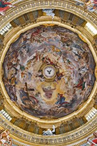 Paradise Praising Jesus and the Pendentives with Prophets, Evangelists and Doctors of the Church