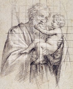 Saint Joseph holding the Christ Child