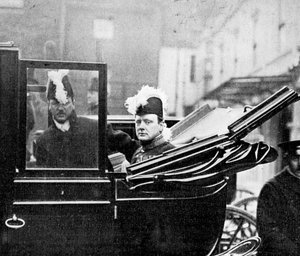 The Privy Council, Winston Churchill Leaving the Palace. A Nations Apprehension, 1910