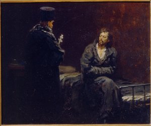 Before the Confession by Ilya Efimovich Repin