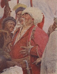 The Reply of the Zaporozhian Cossacks to Sultan Mehmet IV (detail)