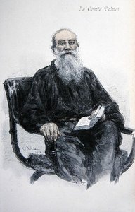Lev Nikolaevich Tolstoy (1828-1910) by Ilya Efimovich Repin
