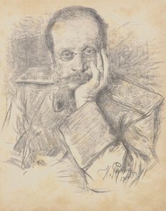 Portrait of the Composer César Antonovich Cui by Ilya Efimovich Repin