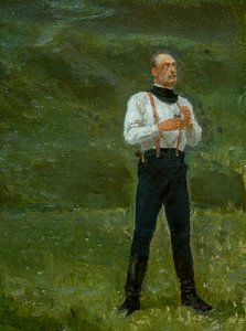 The Duel (detail) by Ilya Efimovich Repin