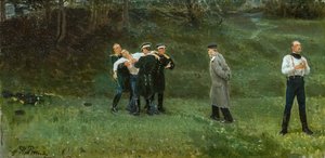 The Duel by Ilya Efimovich Repin