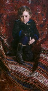 Yuri Répine as a Child by Ilya Efimovich Repin