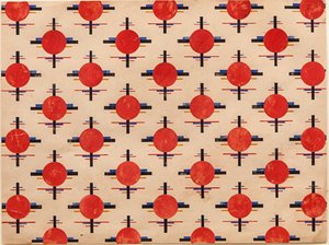 Suprematist Pattern. Fabric Design by Ilya Grigorevich Chashnik