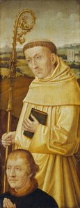 Saint Bernard with Donor by Imitator of Flemish 15th Century