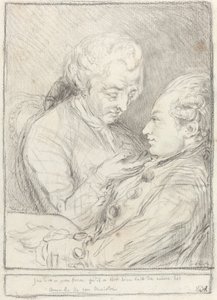 Portrait of the Artist with His Younger Brother, Augustin Saint-Aubin by Imitator of Gabriel Jacques de Saint Aubin