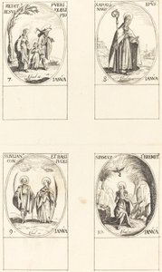 Return from Egypt; St. Apollinaire; St. Julian and Basilissa; St. Paul Hermit by Imitator of Jacques Callot