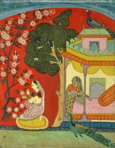 A Lady Plucking Blossoms, Southern Rajasthan or Deccan, c.1675