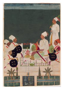 A Rathore Chief with His Kinsmen