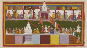 In the Main Street in the City of Ayodhya, the Excited Merchants Are Decorating Their Shops with Their Finest Brocades, While People Climb on the Tops of the Houses, and Over the Temples, to Secure the Best View of the Coronation Proc