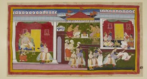 Rama Accepts His Banishment (detail) by Indian School