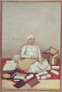 The Sudra Caste, represented by an accountant from a manuscript of 