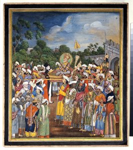 Akbar Shah II Receives the British Resident