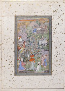 Alexander questions the philosopher, physician and the goblet by Indian School