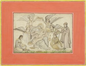 Angels Attend Mary and Jesus by Indian School