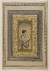 Courtesan in a Window, 18th Century by Indian School