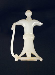 Dagger handle with floral design