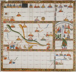 Design for the Game of Snakes and Ladders by Indian School