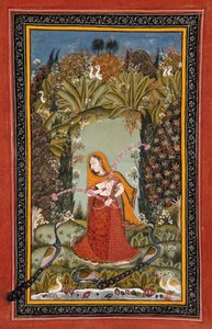 Gauri Ragini of Malkos by Indian School