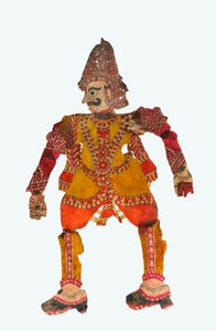 Giant shadow puppet from Karnataka by Indian School