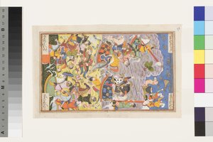Khusrau II Parviz and Bahram Chobin: The second battle by Indian School