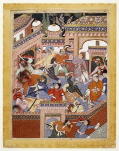 Led by Songhur Balkhi and Lulu the Spy, the Ayyars Slit the Throats of Prison Guards and Free Said Farrukh-Nizhad, 1557 - 1572