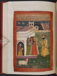 MS Panj B 40, f.79v, illustration from the Biography of Guru Nanak by Indian School