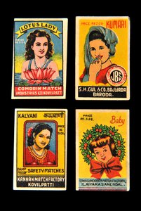 Matchbox labels by Indian School