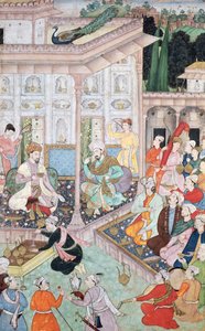 Meeting between Babur and Bedi Az Zaman Mirza, 16th-17th century