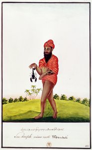 Seller of remedies against scorpion bites, 1831 by Indian School