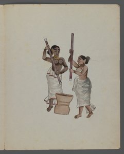 One of a set of nine images showing Indians in different professions
