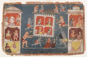 Page from a Dispersed Bhagavata Purana Series by Indian School