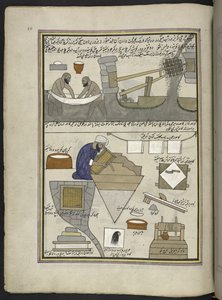 Paper-Makers, 86 Drawings Bound into a Volume Depicting Trades and Occupations in Kashmir by Indian School