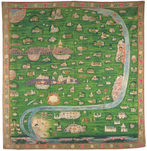 Pilgrimage Map of Vraj by Indian School