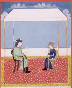 Portrait of an English Colonial Couple by Indian School