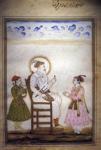Shah Jahan Seated with Attendants by Indian School