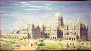 The Chatrapati Shivaji Terminus Station, Mumbai, India, 1900