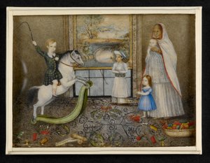 The Children of Sir John and Lady Login with their Ayah and Indian playmate, c.1846 by Indian School