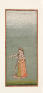 Two Court Ladies with Fireworks by Indian School