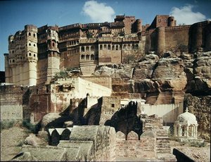 View of the Mehrangarh Fort by Indian School