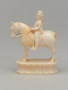White Knight, Chess Piece, India, 1820 circa by Indian School