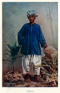 Indian Natives: Cabuli (colored photo) by Indian photographer