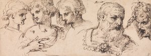 Five Classical Heads by Inigo Jones