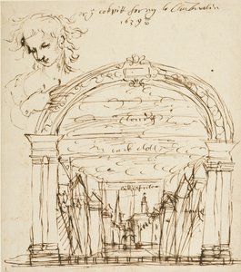 Scene from an Unidentified Play in the Cockpit-in-Court by Inigo Jones